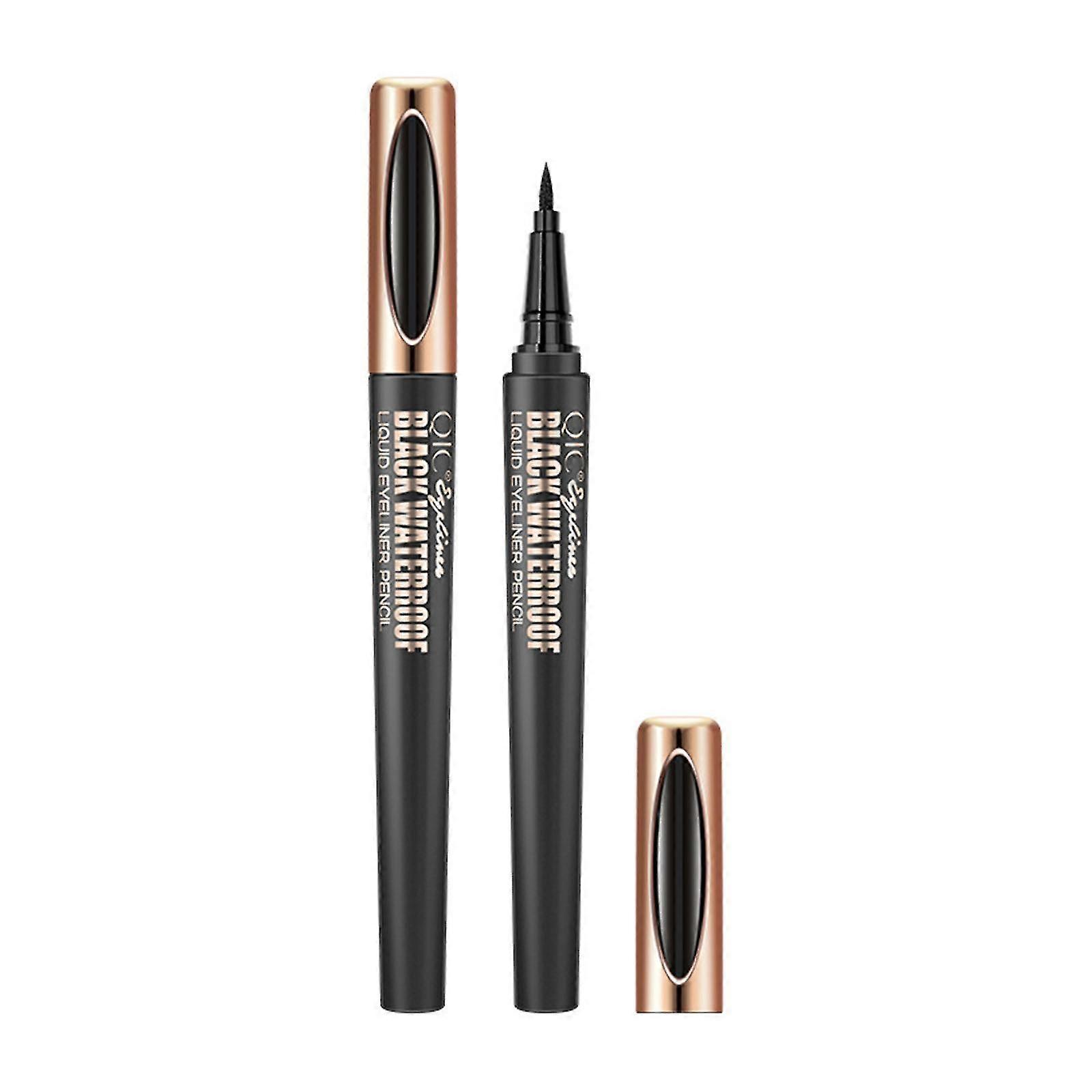 Waterproof Liquid Eyeliner Quick Drying Black Brush Tip Black Eye Liners