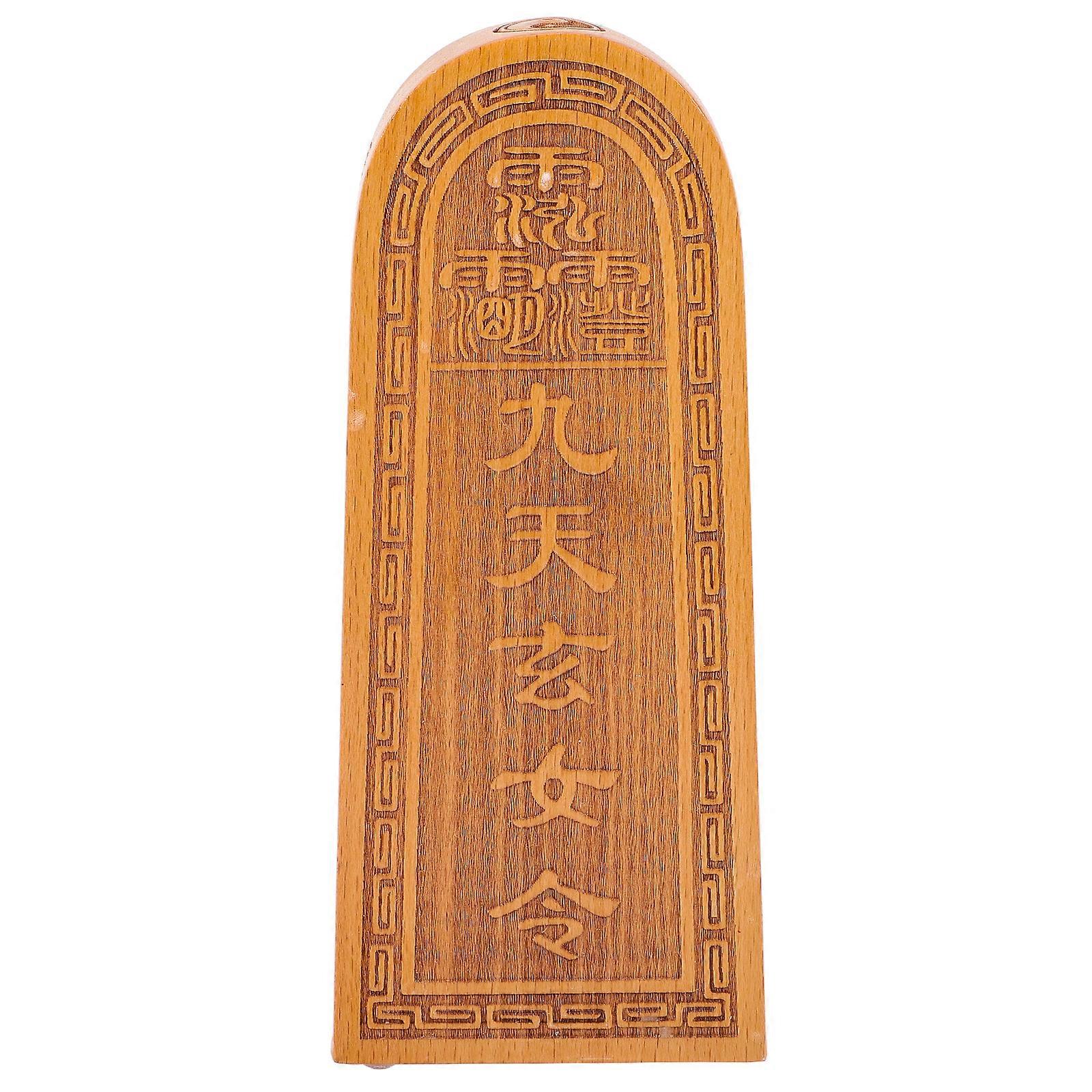 Carved Token Statue Wooden Token Shape Ornament Token Model Tabletop Token DIY Stamper Adorn