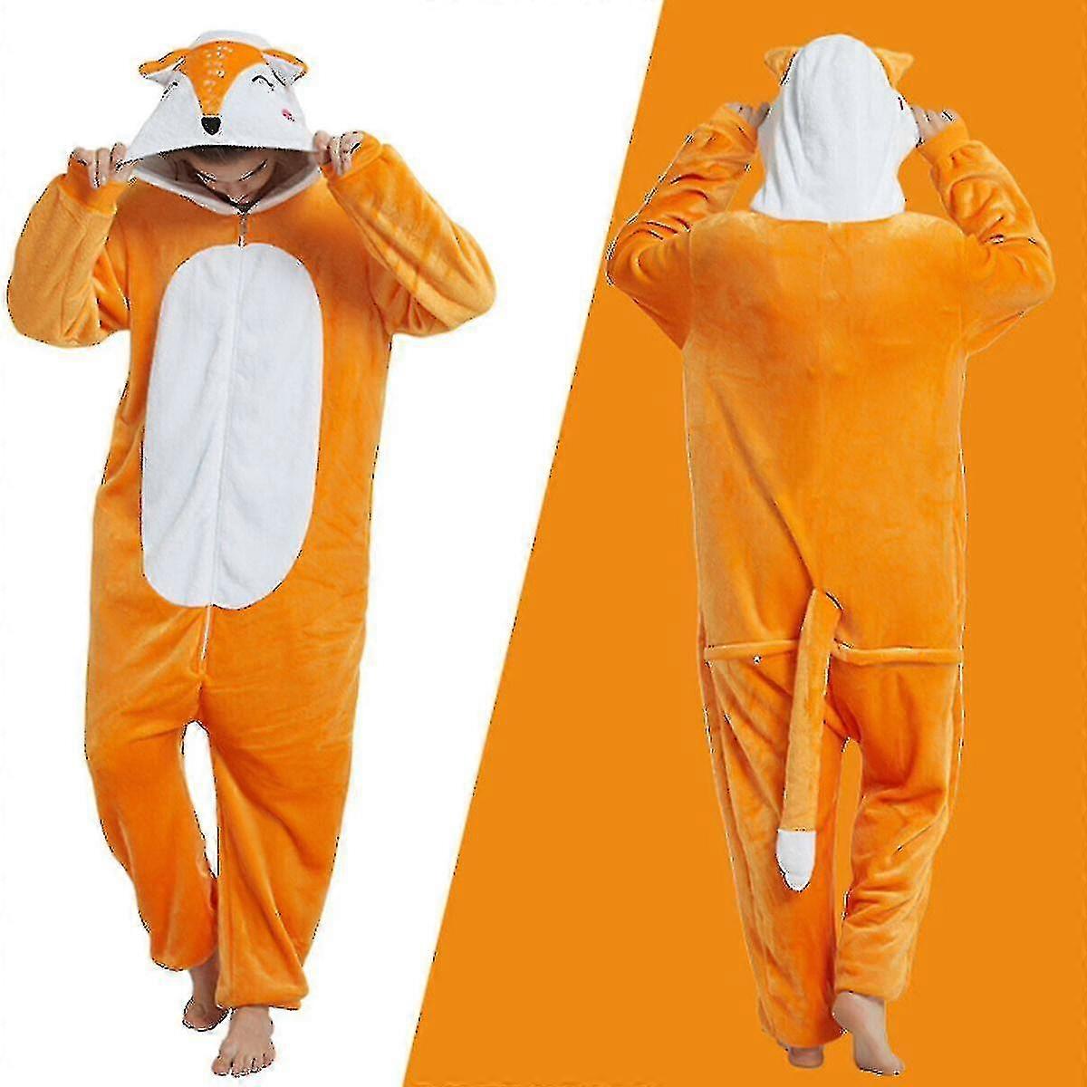 زي جديد Fox للجنسين ، لطيف مضحك Onesie S-L جديد