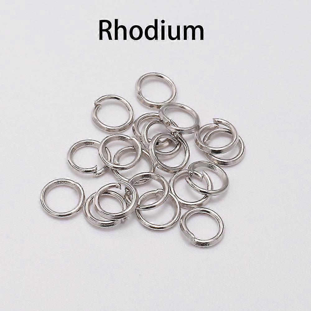 200pcs/lot 4 5 6 8 10 Mm Jump Rings Split Rings Connectors For Diy Jewelry Finding Making