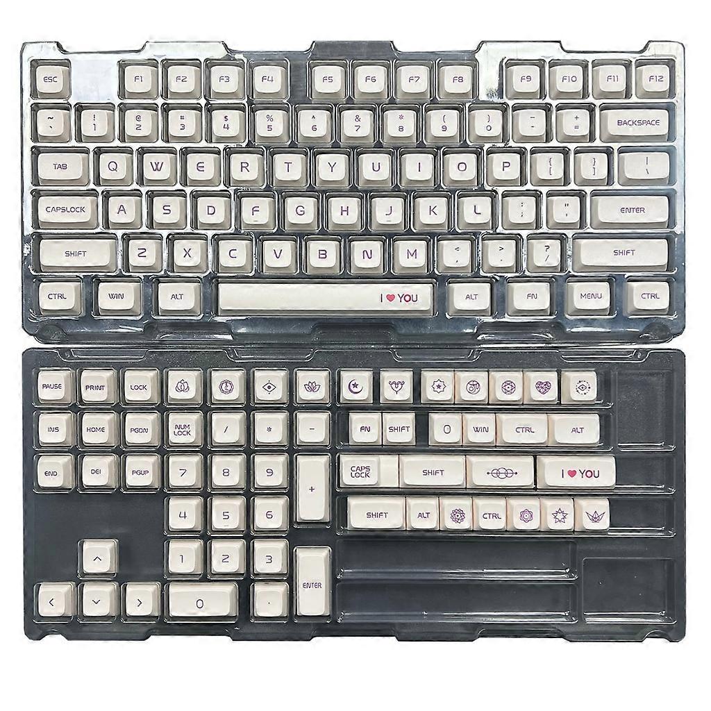 132Keys PBT Keycap XDA Profile Dye Sublimation Keycap for Capacitive Keyboard