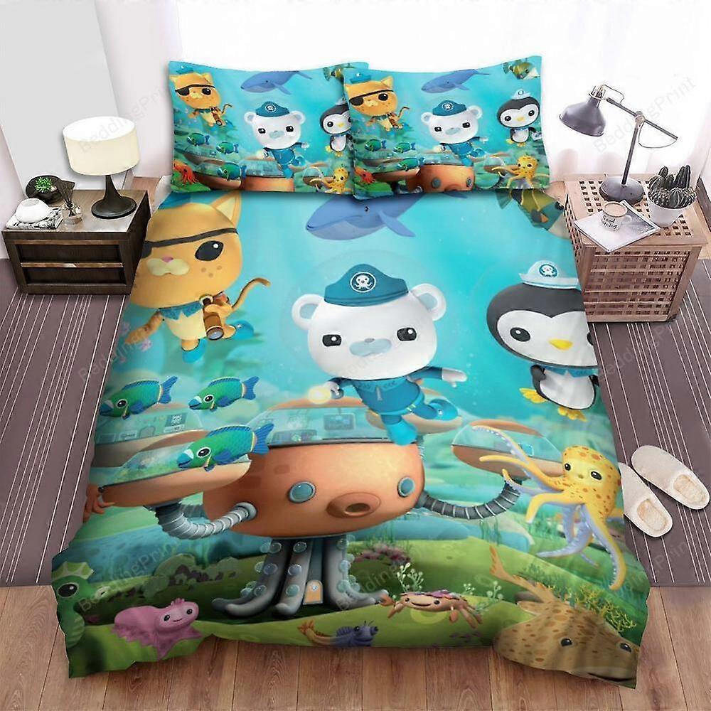 v1258 Bed Sheets The Octonauts Captain Barnacles Do The Mission