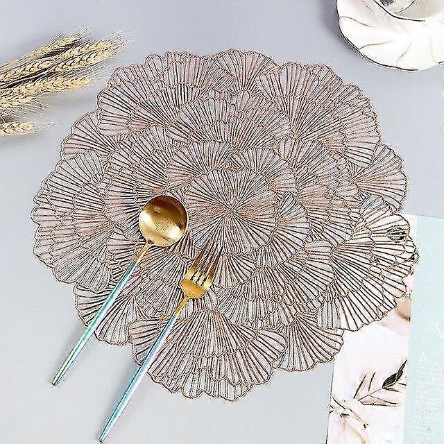 isolation rose bronzage décoration glisser salle à manger table créative 4pcs