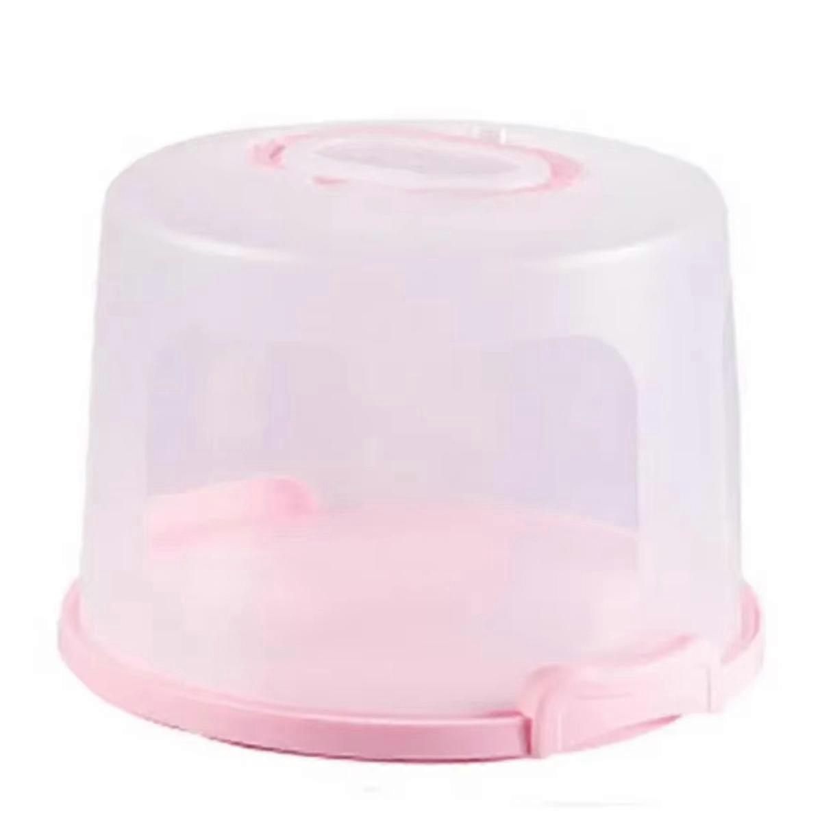 Practical Home Cake Box Dust Proof Plastic Pastry Storage Boxes Dessert Container Round Cake Carrier