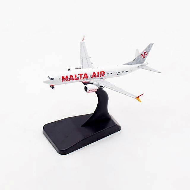 Diecast Metal 1/400 Scale B737-MAX8 9H-VUC MALTA AIR Airlines Plane Aircraft Model Toy For Collection