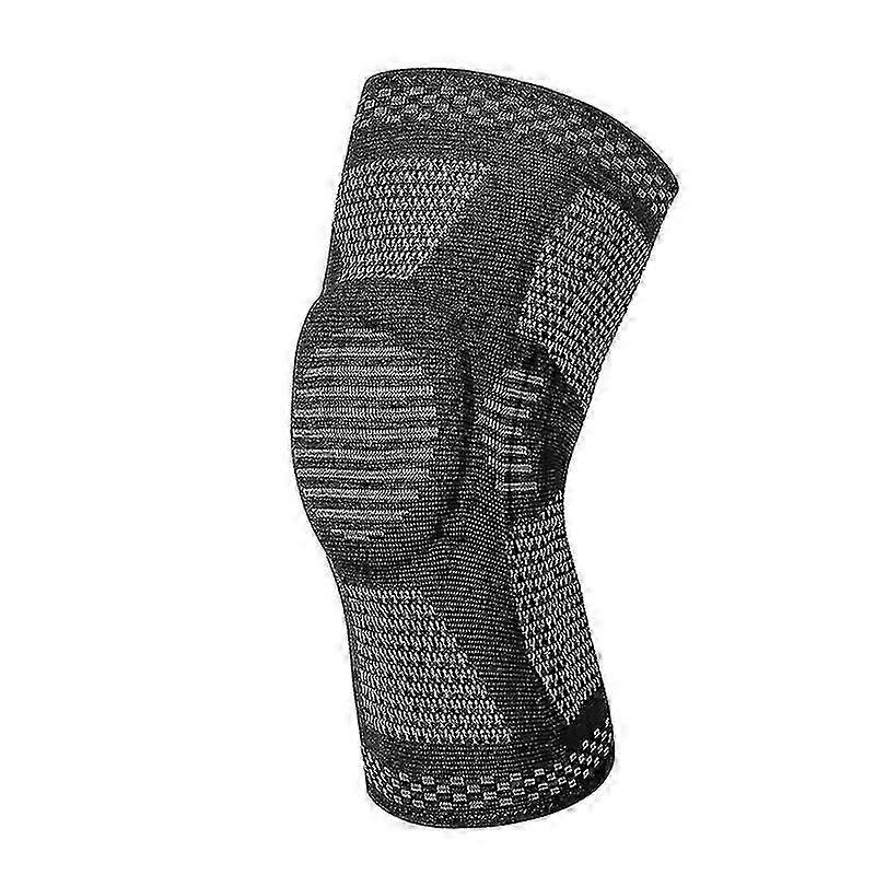 Knästöd KnäskyddSskydd Silikon Stickat Utomhus BasketSkydd Menisk Benskydd Fitness Knäskydd