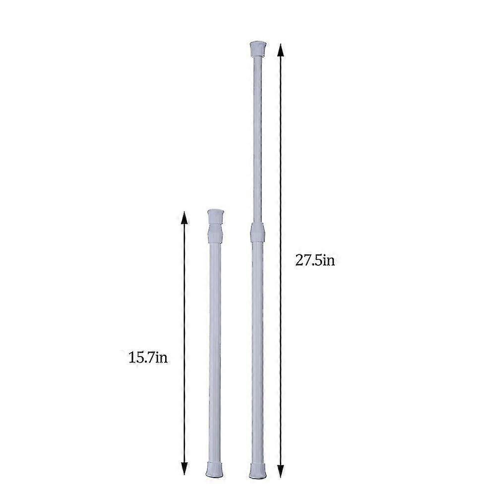 5 Pcs Tension Rods, Cupboard Bars Tensions Rod Curtain Rod 15.7" To 27.5"(approx.), Extendable Width Spring Tension Rods Fit In The Sps To Stay Up