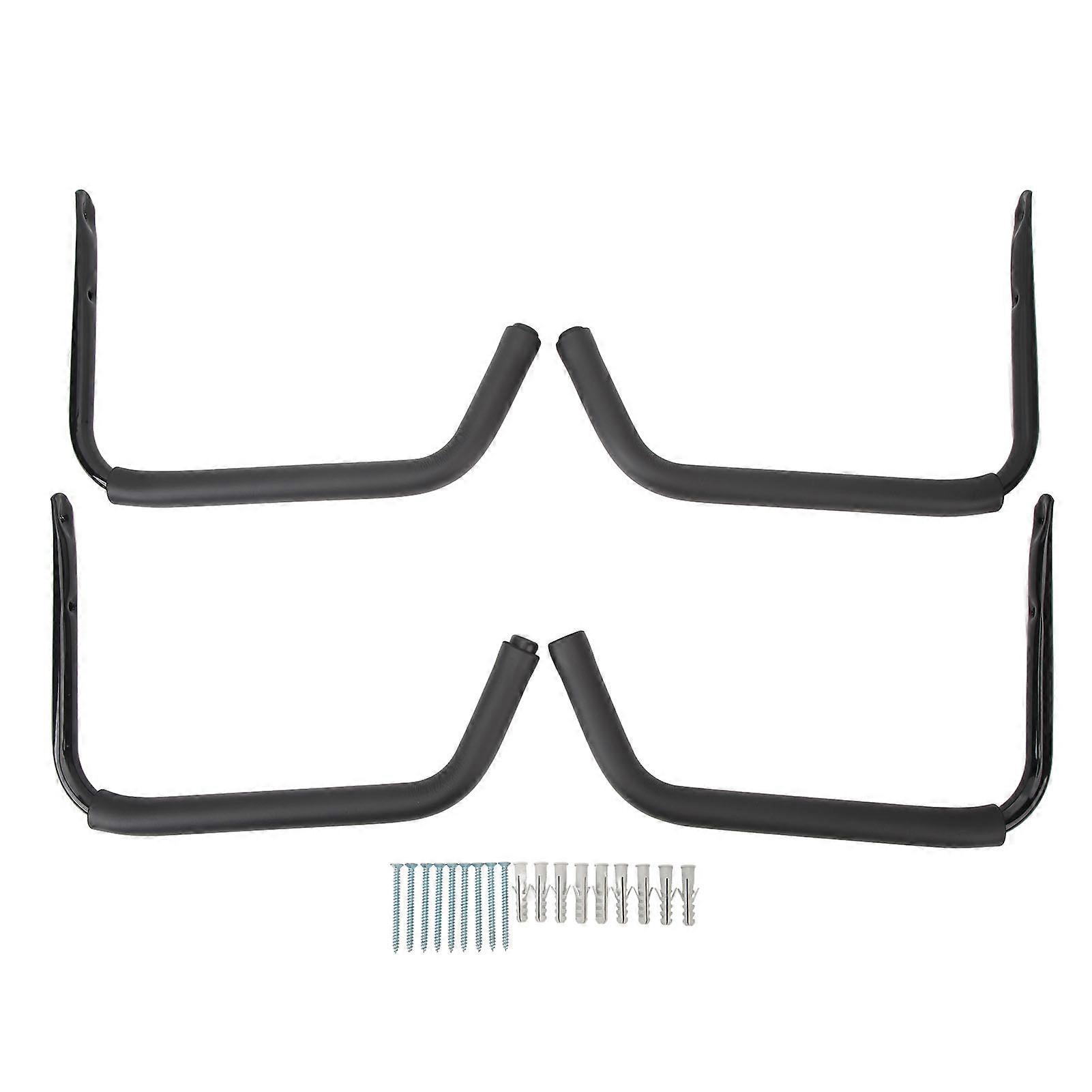 4pcs Kayak Storage Hook Rack Universal Space Saving Iron Canoe Wall Mounted Hooks for Boat RV Garage