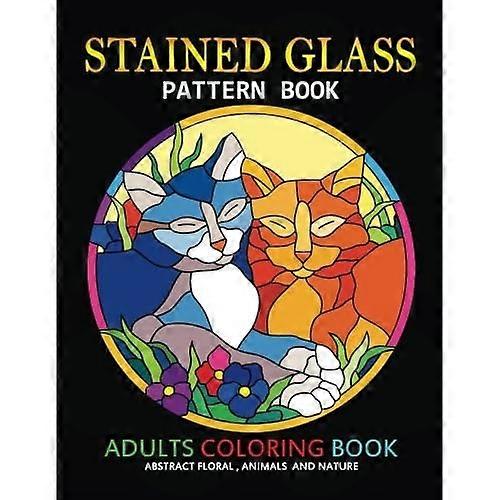 Adults Coloring Book: Stained Glass Pattern Book