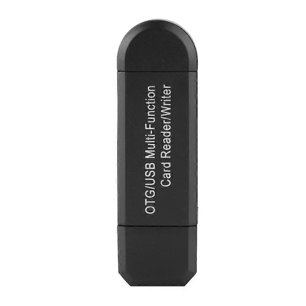 OTg USB Multifunction Card Reader Writer for Micro Sd SD TF PC&Smart Mobile Phones (Black)