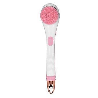 Ensemble de brosses corporelles électriques Lavage de bain Épurateur de nettoyage rechargeable imperméable à l’eau avec un long manche