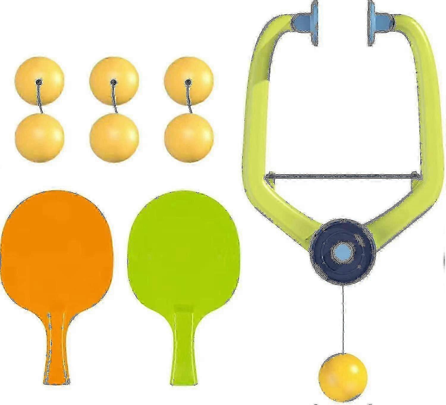 屋内ハンギングテーブルテニス、セルフワークアウトセット、卓球トレーナー、親子インタラクションおもちゃ、ハンドアイコーディネーション、テーブル不要