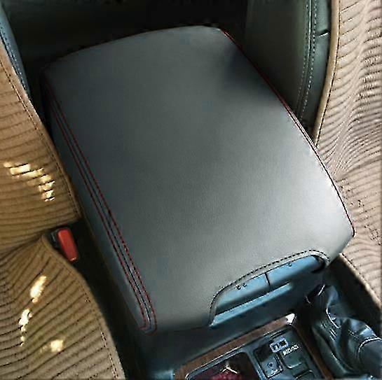 لتويوتا لاند كروزر برادو 150 2010 2011 2012 2013 2014 2015 2016 2017 2018 -2021 غطاء مسند ذراع من الجلد المصنوع من الألياف الدقيقة