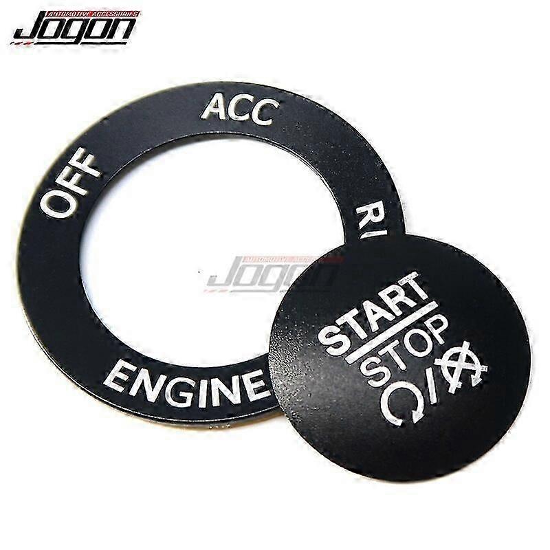 For Dodge Challenger Charger Ram Durango Car Engine Start Stop Button Cover Switch Ignition Ring Decor Car Sticker Accessories