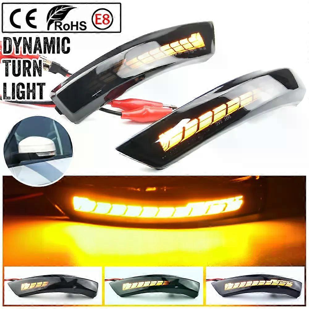 Dynamic Blinker For Ford Focus Mk4 Ab Bj 2019 -2020 Flowing LED Turn Signal Light Side Lamp 1 Pair