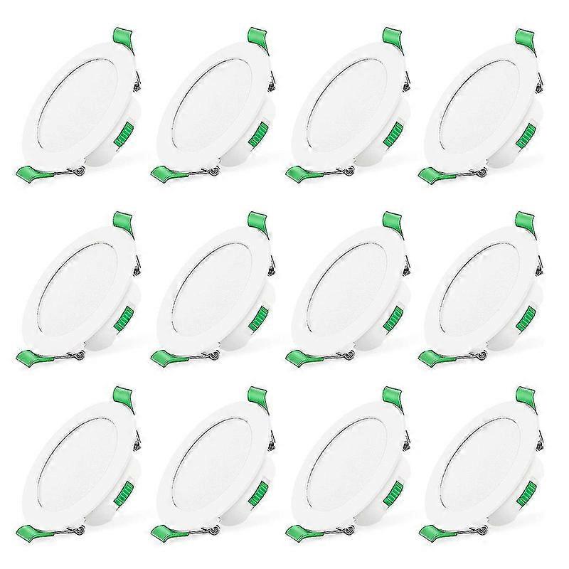 12pcs 7w White Led Downlight Recessed Ceiling Lights Slim Spot Light