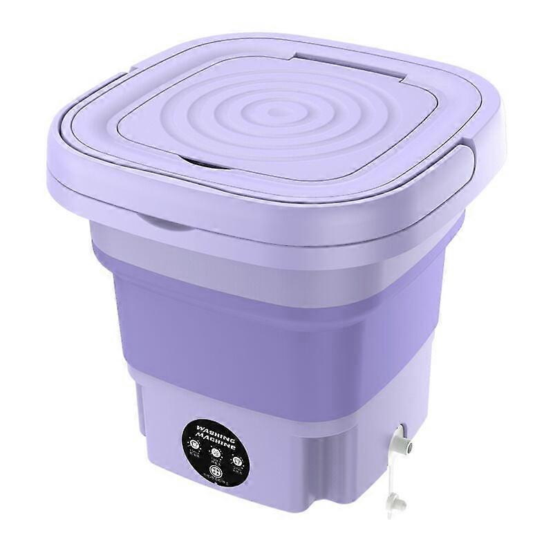 Foldable mini washing machine with centrifuge, 8L capacity, 220V.