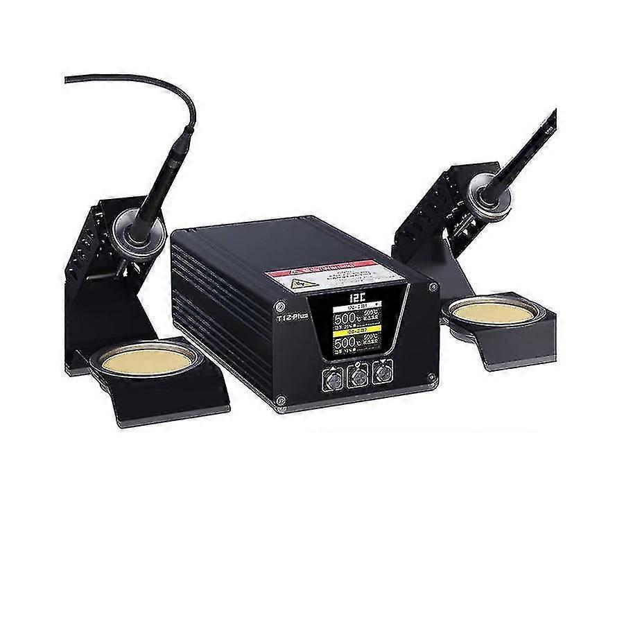 I2c T12 Plus Soldering Station Electronic 240w Double Welding Iron Portable Digital Adjustable Temperature Quick Heating Table