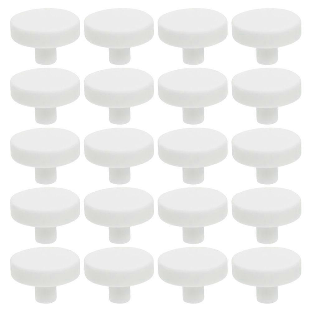 20Pcs Fish Tank Coral Base T Shaped Coral Support Coral Frag Plugs (White)