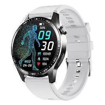 F60 1.55 Inch Round Screen Heart Rate Blood Oxygen Monitor SOS Alarm Sports Smart Watch with Silicone Strap