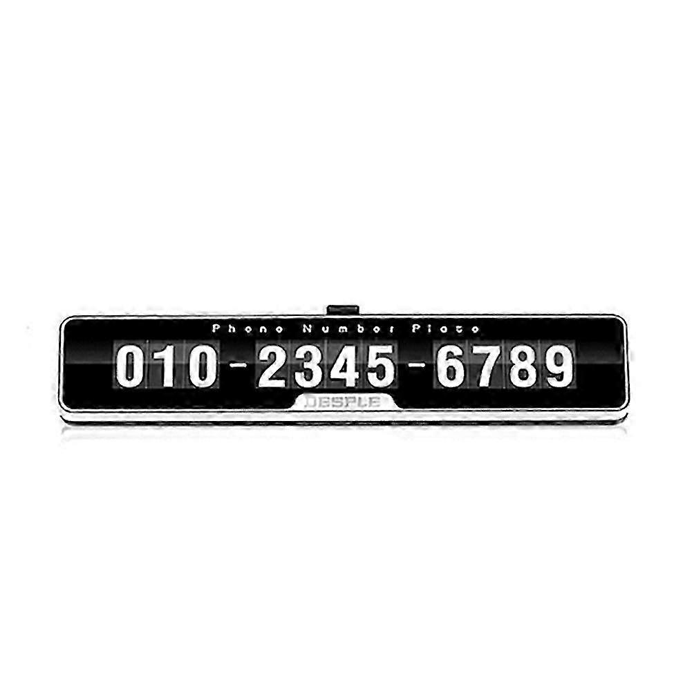 Stylish Car Temporary Stop Parking Magnetic Phone Number Display Card Plate