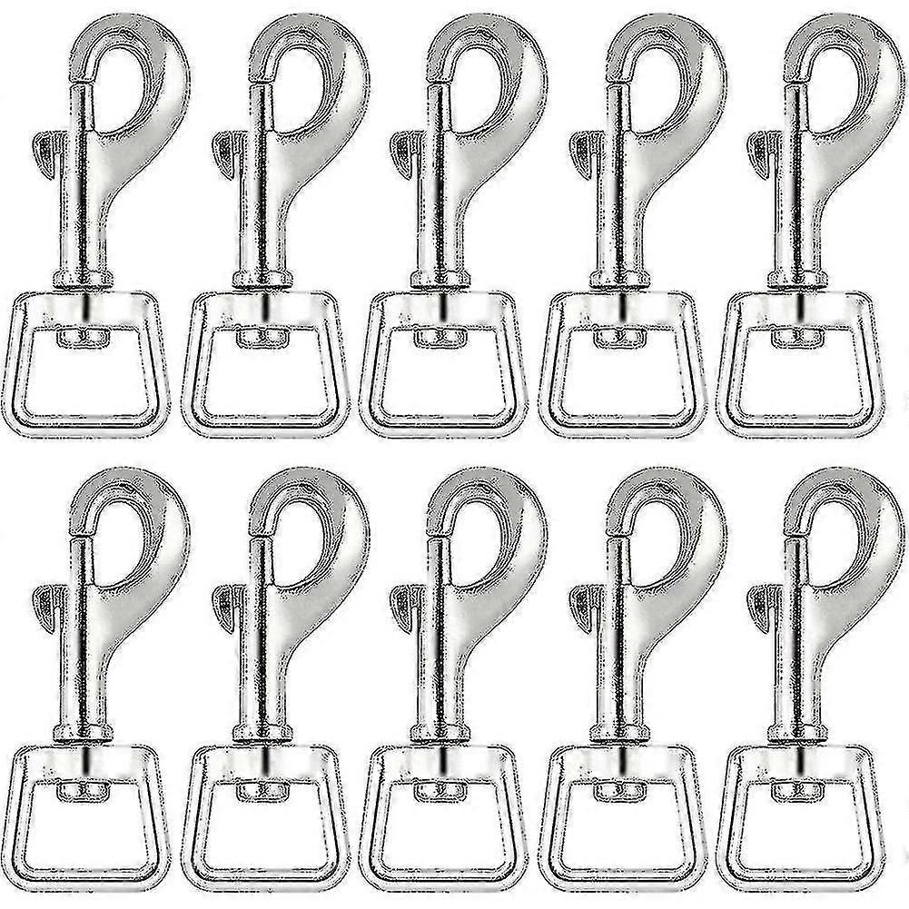 20pc Snap Hooks For Dog Leash Linking, Heavy Duty Swivel Clasp Eye Bolt Buckle Trigger Clip For Spr