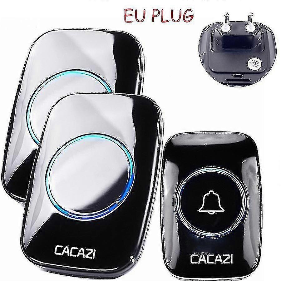 פעמון דלת אלחוטי Cacazi עמיד למים 300m שלט האיחוד האירופי תקע סוללת פעמון פעמון דלת חכמה