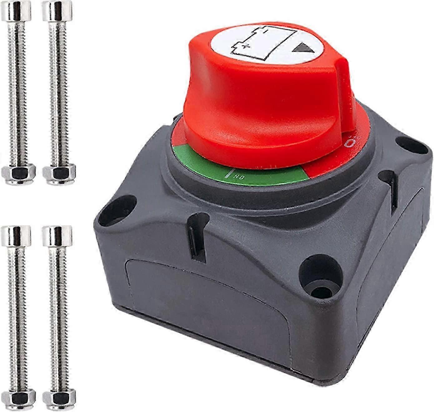 Ampper Battery Switch, 12-48V, Battery Disconnect Isolator for Car, Vehicle, RV and Boat (On/Off)