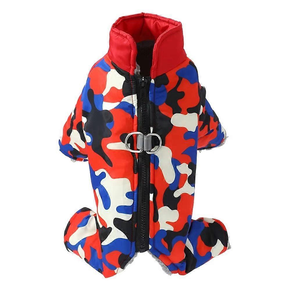 Dog Jumpsuit Autumn Winter Windproof Pet Dog Jacket Coat for Small Medium Dogs Cats Cozy Reflective