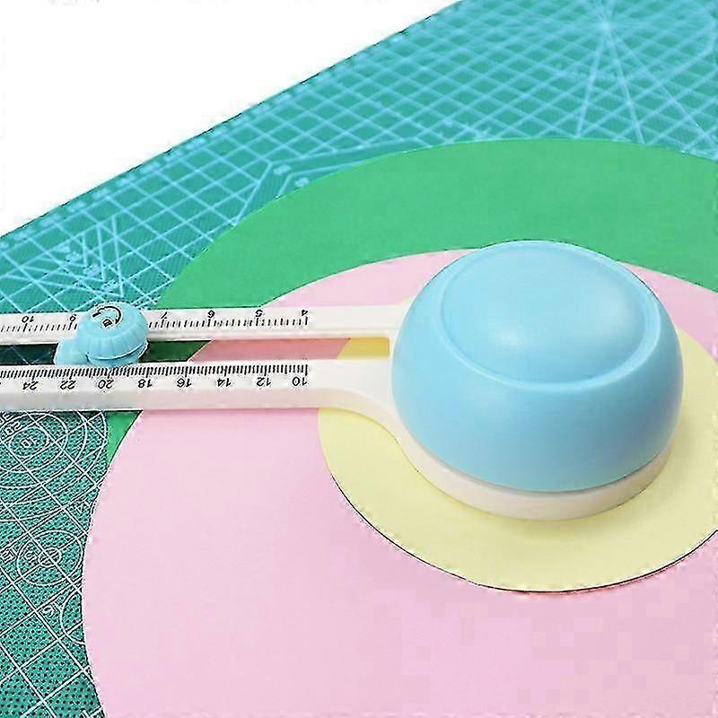 Circular Paper Cutter Rotary Circle Cutter Manual Round Cutting Tool Paper Trimmer Scrapbooking Tool With Replacement