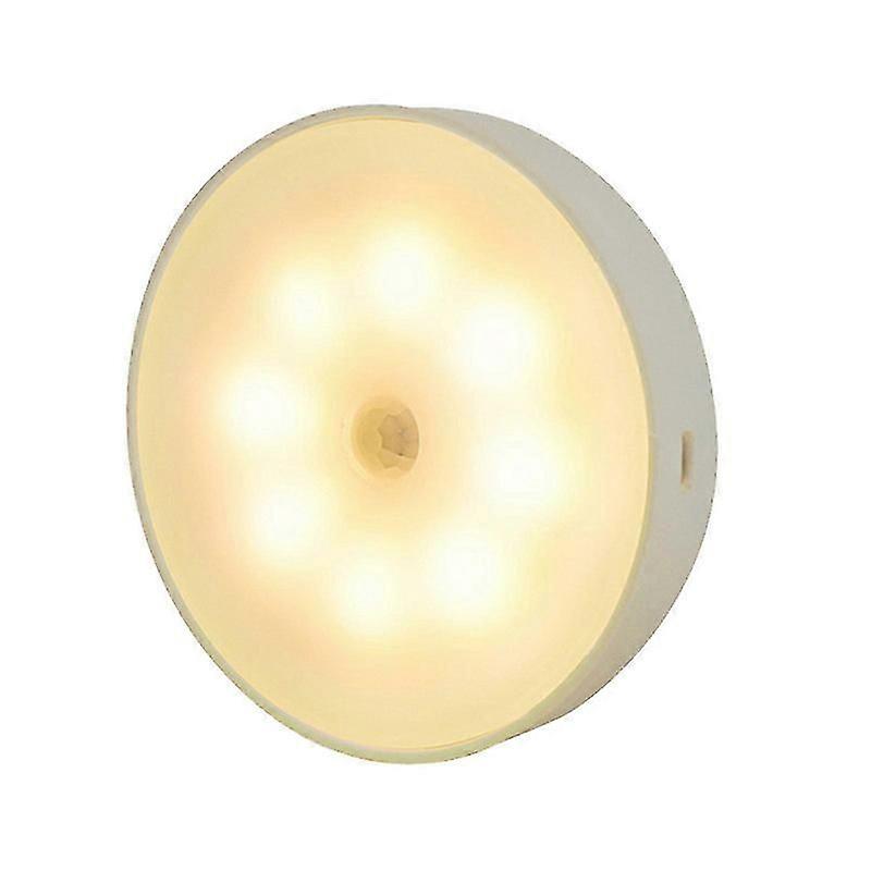 Wireless Rechargeable Motion Sensor Led Closet Puck  Cabinet Lamp Kit  Warm light