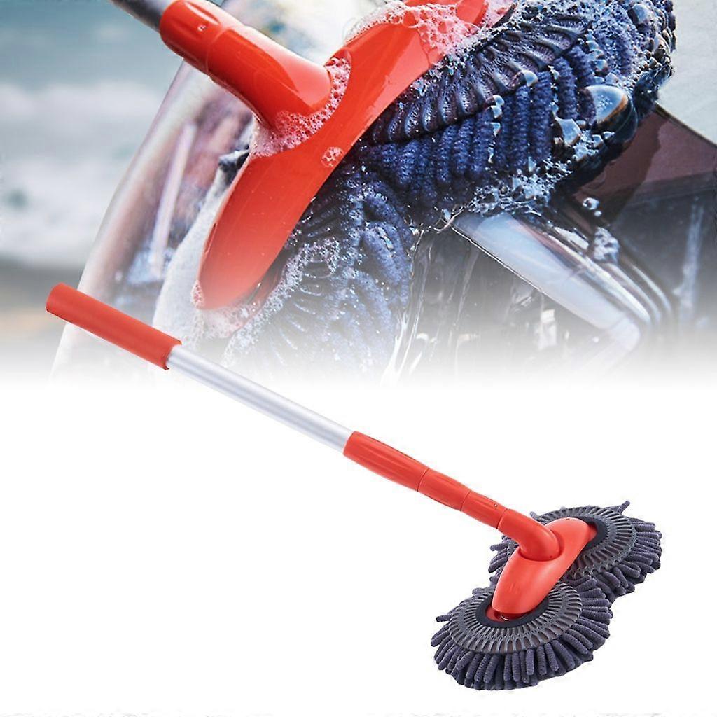 Adjustable Length Rotating Telescopic Mopping Washing Mop with Large Brush Head