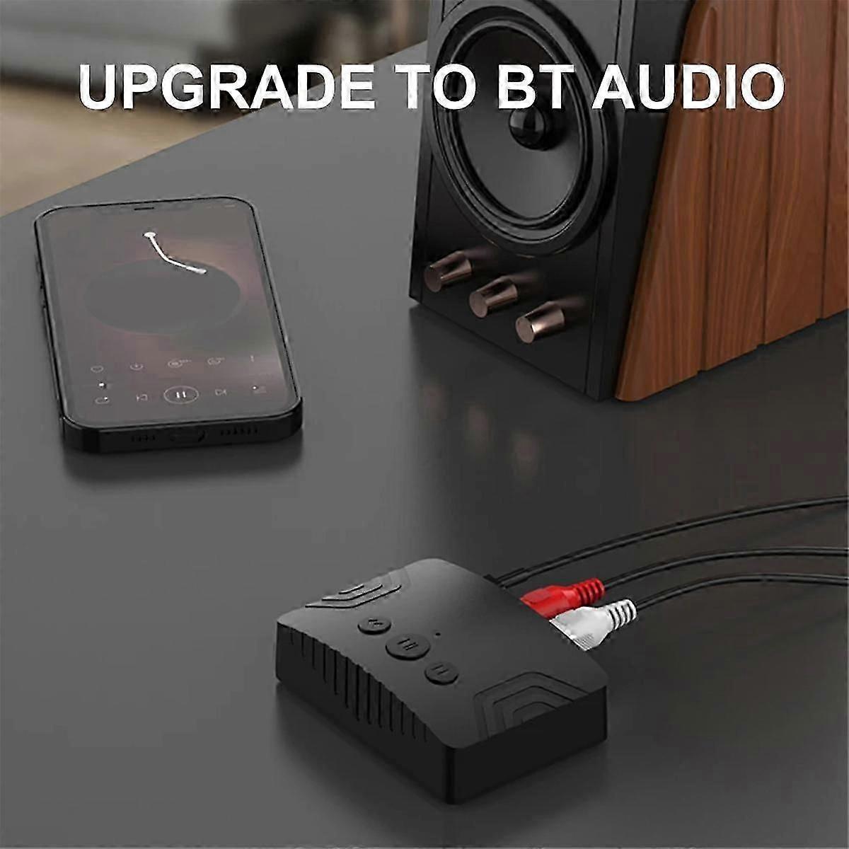 Bluetooth 5.3 Audio Receiver Transmitter 3.5mm AUX RCA USB Stereo Music Wireless Audio Adapter for js