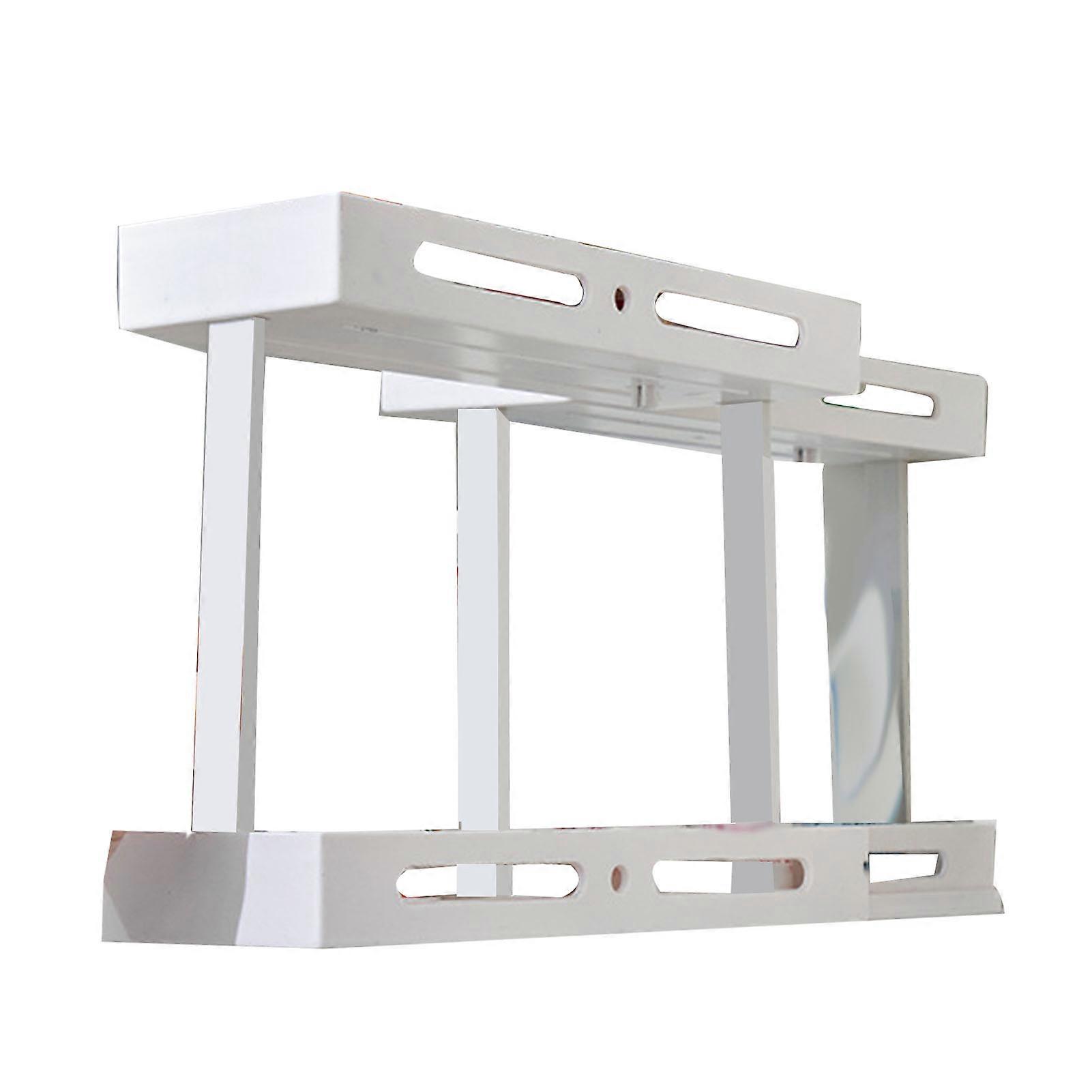 Pull Rotate Rack Multifunctional Large Capacity Durable Stable 2 Tier Spice Organizer for Home Kitchen