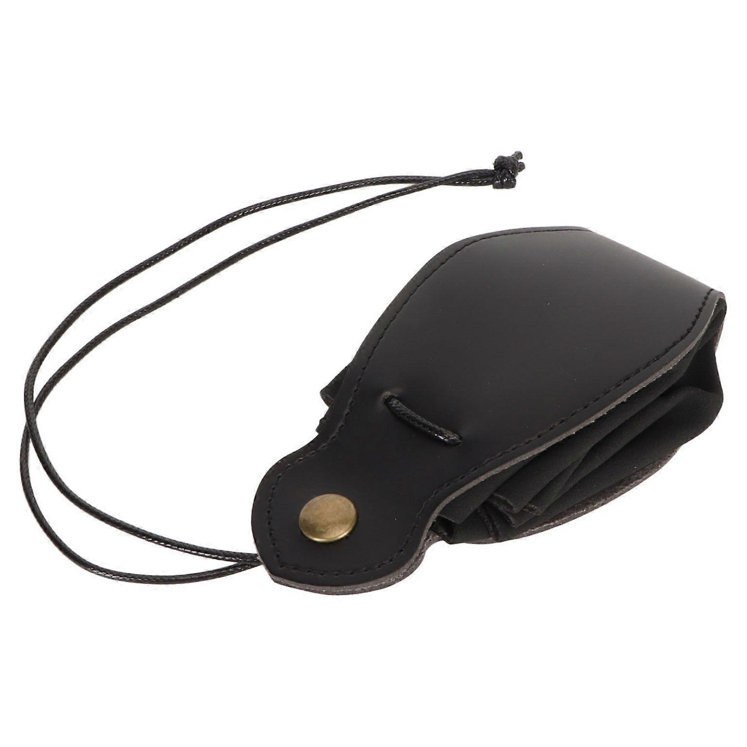 Handmade PU Leather Dice Storage Bag - Portable Drawstring Pouch for Dice