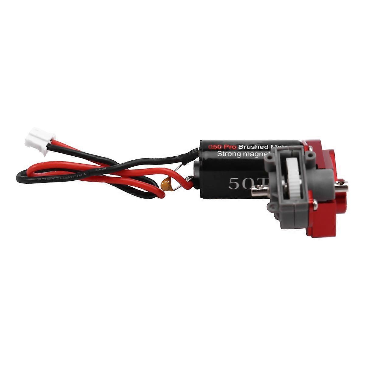 Helical Gear Complete Transmission for 1/24 RC Crawler Upgrade Red