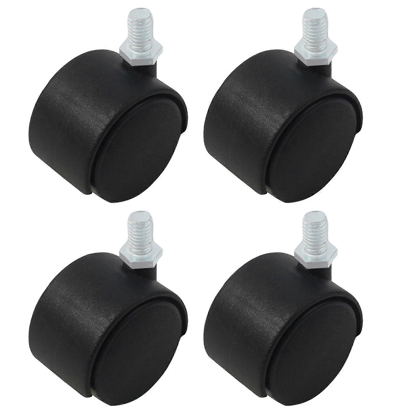 4pcs Furniture Caster Wheels With Brake Suitable For Safe And Stable Movement On Hard Floor Surfaces Protecting Hardwood  S