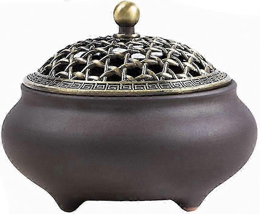 Ceramic Incense Burner Incense Base with Fireproof Pad