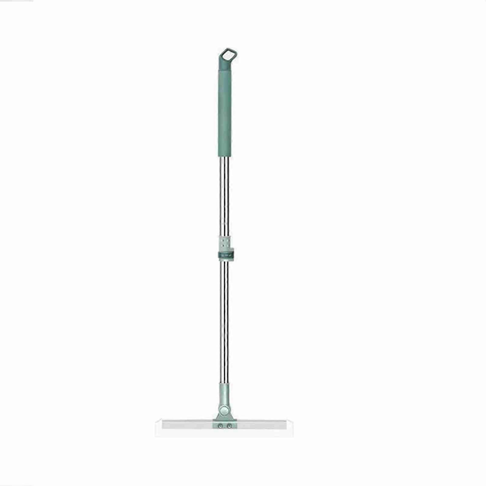Scrubber Squeegee Δαπέδου με Τηλεσκοπικό Πόλο, Ρυθμιζόμενη Λαβή Λεπίδα Σιλικόνης Σκούπα Νερού για Μάρμαρο Πλακιδίων Δαπέδου
