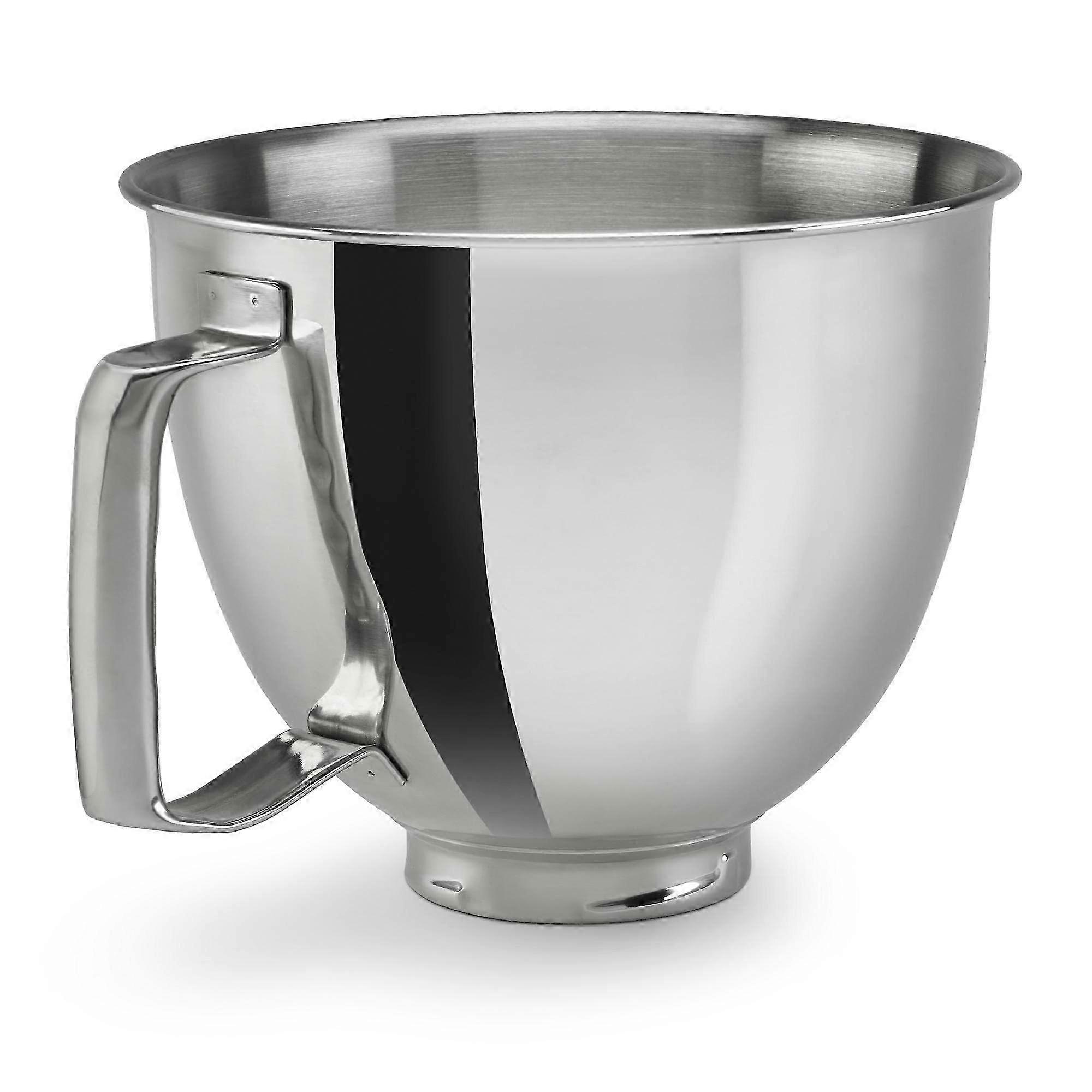 Polished Stainless Steel Bowl, 3.5 Quart Capacity, With Handle Design