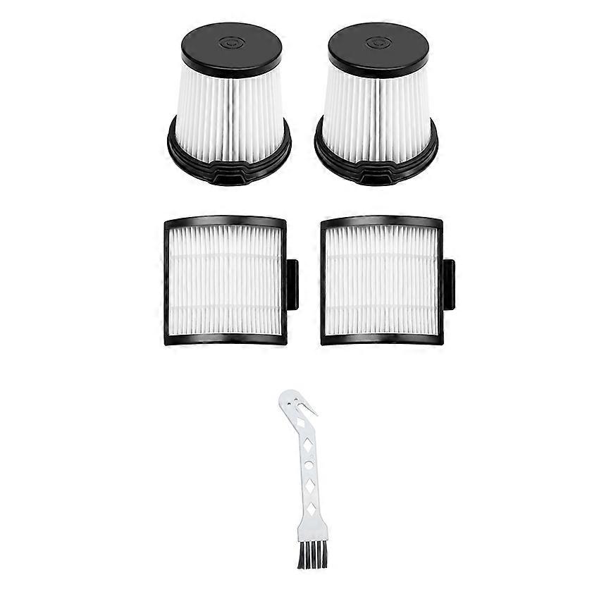 Vacuum Cleaner Filter Accessories for SHARK IW3511/IW1111/ IW1120 (2x Round Filters + 2x Half Round Filters + 1x White Bird Brush)
