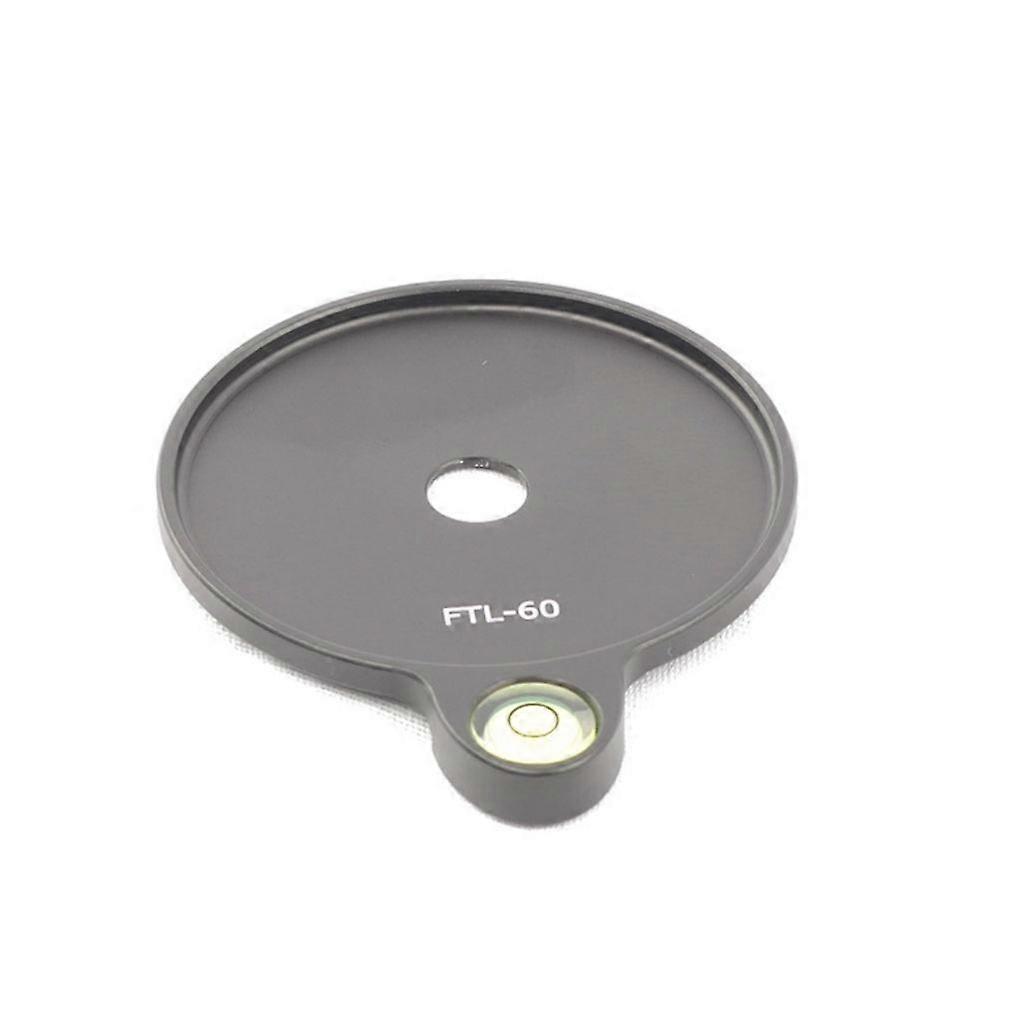 60mm Tripod Plate with Level Metal Base Bubble Leveler for Easy