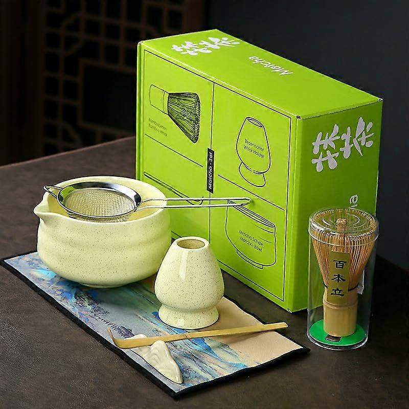 Japanese Tea Set Matcha Color Tea Making Kit 15.2 Ounce