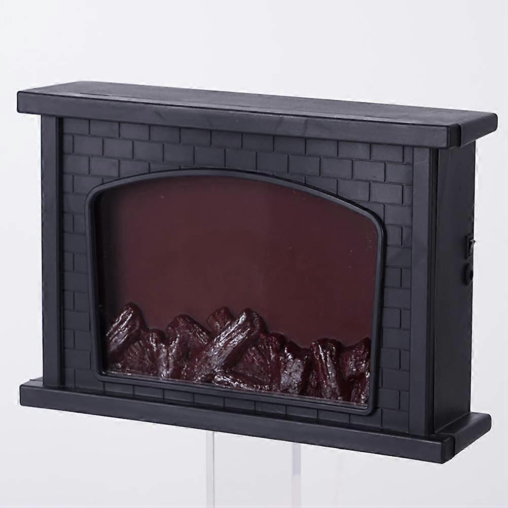LED Flame Lamp Simulated Fireplace Light Rectangle Fire Place Lantern Effect Light USB or Battery Powered Lamp