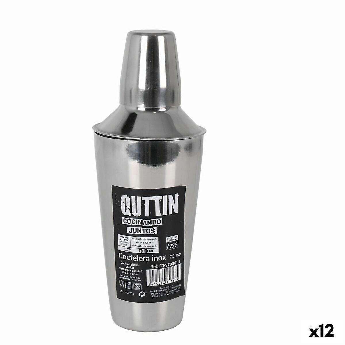 Cocktail Maker Quttin Stainless steel 750 ml ø 9,2 x 25,6 cm (12 Units)