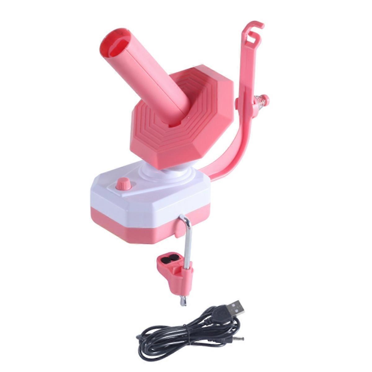 Yarn Winder,Electric Yarn Ball Winder Automatic,Easy to Use,Gift for Knitters Crocheters Pink