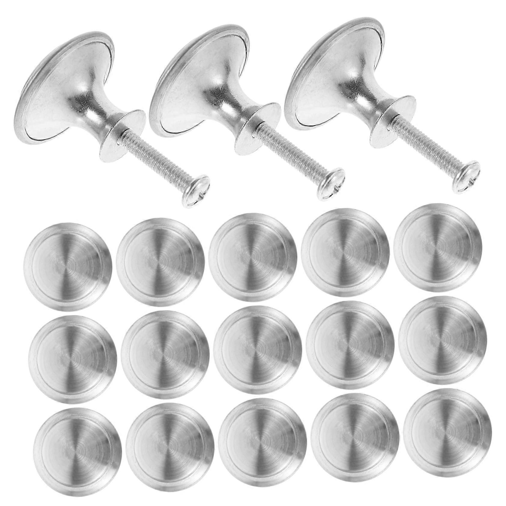 30Pcs Dresser Knobs for Kitchen Cabinets Replacement Cupboard Handles Satin Cabinet Knobs for Wardrobes Includes Screws Brushed Finish