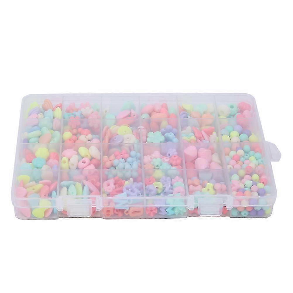 24 Grids Boxed DIY Colorful Beads Crafts Making Beads Educational Toy for Children