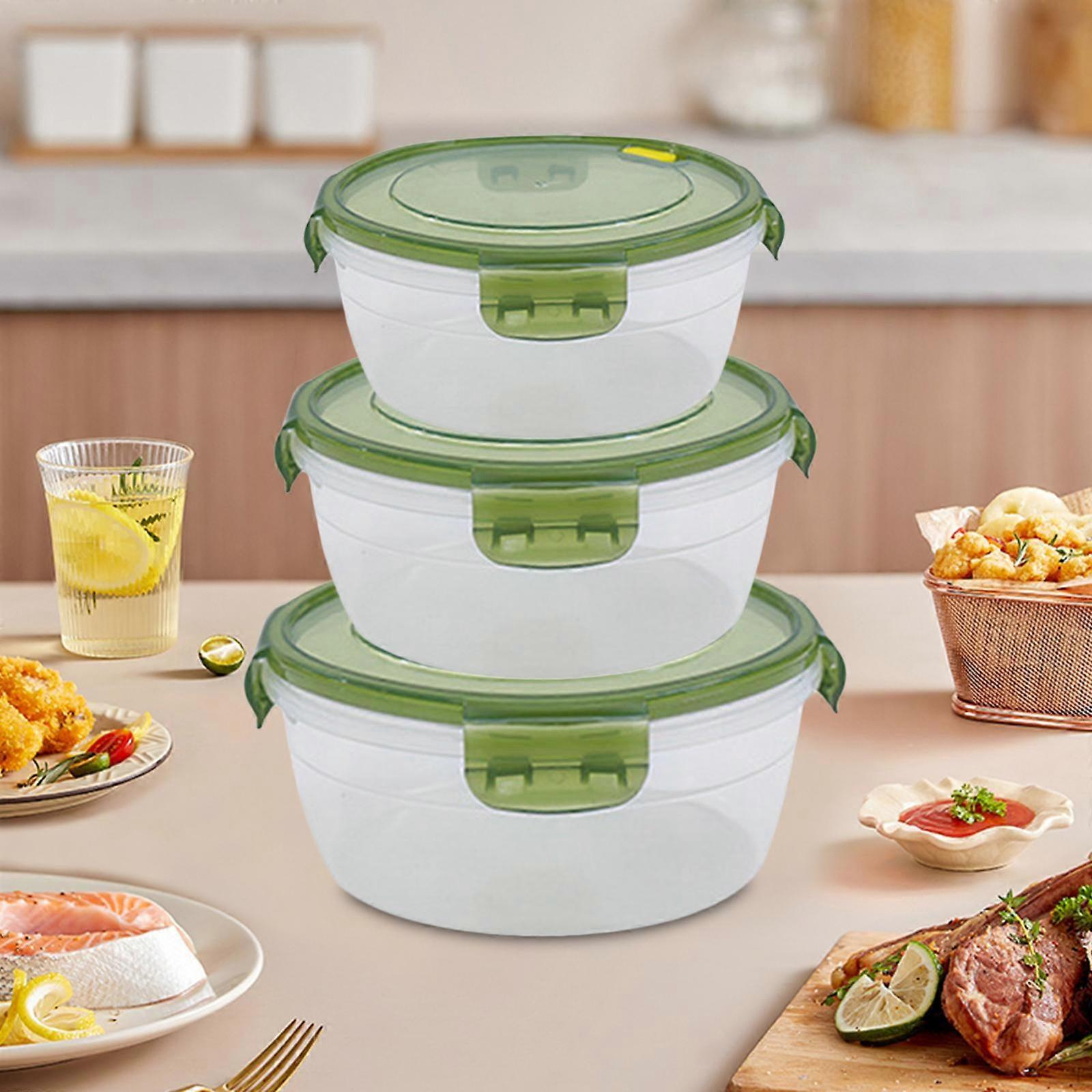 3 Pieces Outdoor Picnic Box Food Storage Container for Office Kitchen