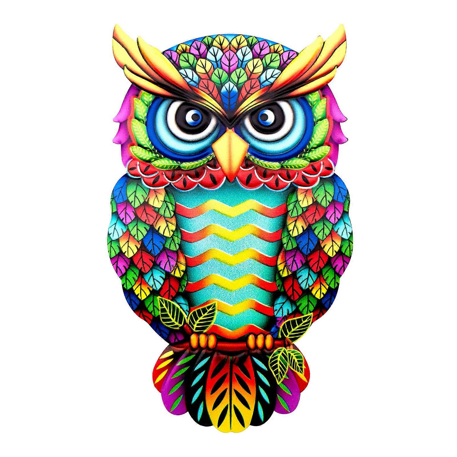 Colorful Owl Wall Mount Unique Design Simulation Models